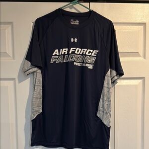 Under Armour Air Force Short Sleeve Tee with Two-Toned Sleeves